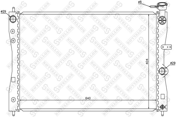 10-26695-SX_радиатор системы охлаждения!\ Mitsubishi Colt, Smart Forfour 1.1/1.3/1.5 04>