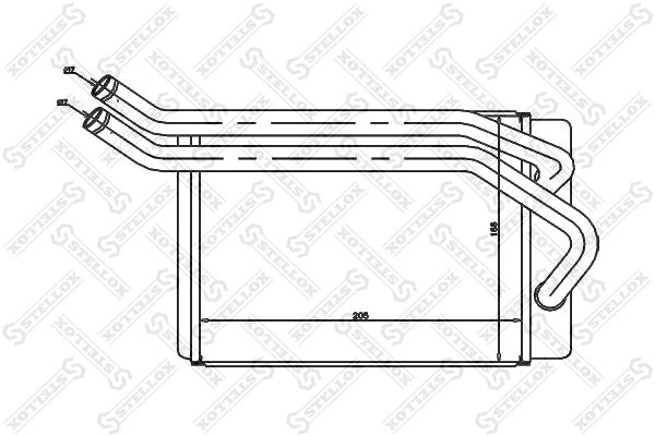 10-35131-SX_радиатор печки!\ Hyundai SantaFe 2.0/2.2/2.4/2.7 00>