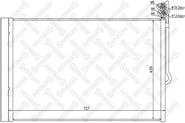 10-45736-SX_радиатор кондиционера!\ VW Touareg 3.0 TDI 10>