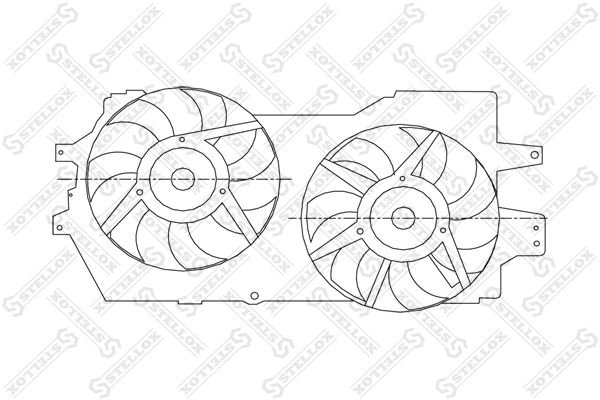 29-99107-SX_вентилятор охлаждения!\ Chrysler Voyager 96>