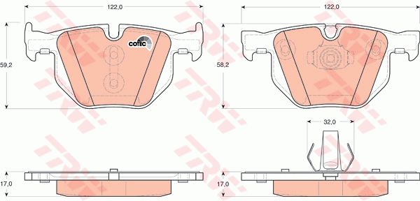 GDB1730_=381 61 !колодки дисковые з.\ BMW X5 3.0D 07>