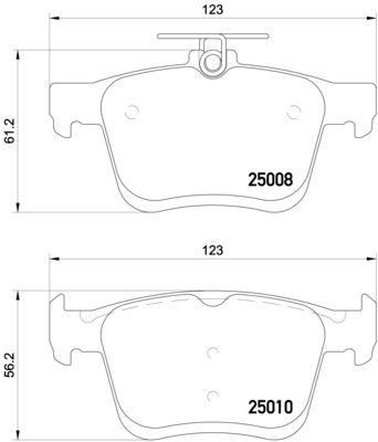 P85125_колодки дисковые задние!\ Audi A3, VW Golf VII 1.2TSI-1.8TFSI/2.0TDI 12>