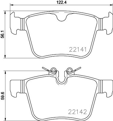 P86029_колодки дисковые задние!\ Land Rover Discovery Sport 2.0/2.2i/D 14>