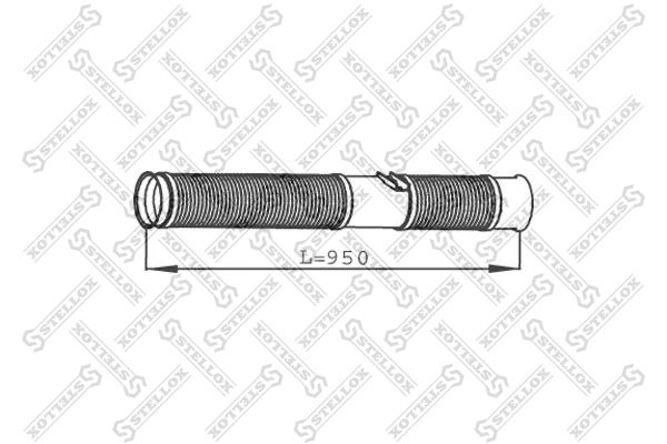 82-01654-SX_сетка глушителя! передняя L=950 d=114\Scania P/R-SeriesDC9/11/12