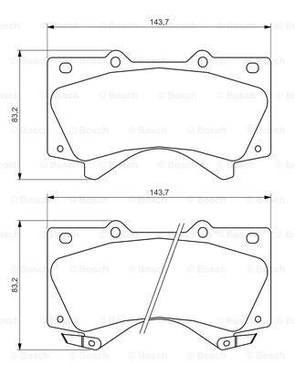 0 986 494 449_колодки дисковые передние!\ Toyota Land Cruiser 4.7/4.5D V8 08>