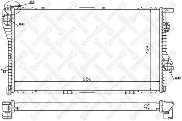 10-25082-SX_радиатор системы охлаждения!\ BMW E38 2.8i-5.4i 94-01