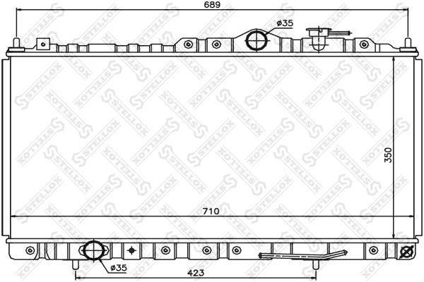 10-26692-SX_радиатор системы охлаждения! МКПП\ Chrysler Sebring Coupe 2.0i-2.7i 00>