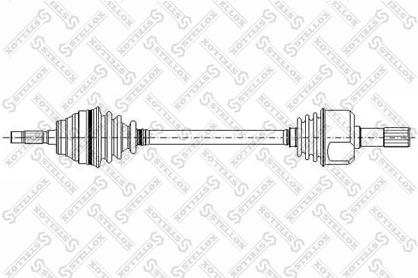 158 1002-SX_привод левый! 630mm, 21642\ Peugeot 405 1.6/1.9D 87>