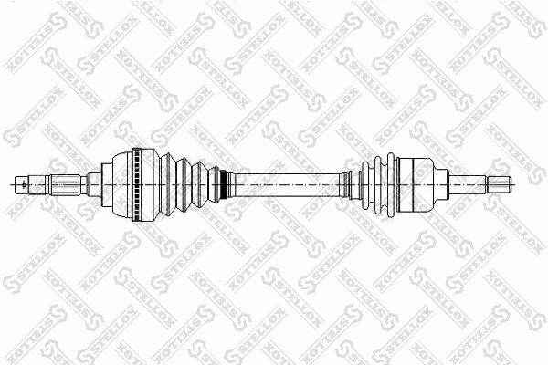 158 1006-SX_привод левый! 795mm ABS, 20942\ Fiat Ducato, Peugeot Boxer 1.9-2.5D/TD 94>