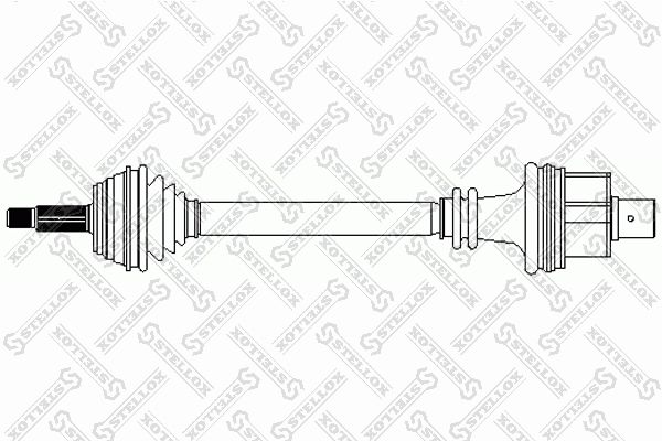 158 1020-SX_привод правый! 721mm ABS, 21067\ Renault Clio II/Kangoo 1.1-1.6 98>