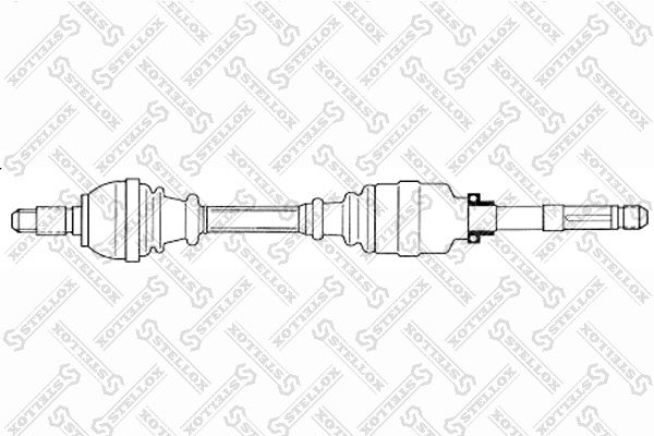 158 1775-SX_привод правый! 940mm, 21730\ Citroen C4, Peugeot 307 1.4-2.0i/HDi 02>