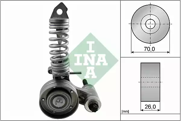 533 0085 30_ролик натяжной с механ. натяжен.!\ Opel Astra G 1.2 16V/Corsa B/C/Agila 1.0/1.2 98>