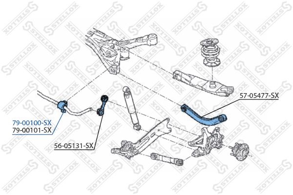 79-00100-SX_втулка стабилизатора заднего! d17\ Opel Vectra 1.6-3.2/1.9CDTi-2.2DTi 02>