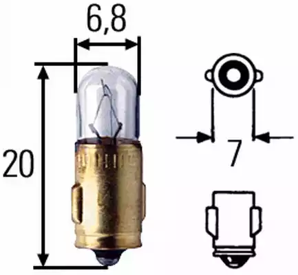 8GP 002 066-241_лампа накаливания! 24V 3W BA7s DIN72601\DAF