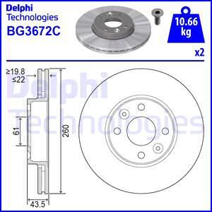 BG3762_диск тормозной передний!\ Nissan Micra 1.0-1.5DCi 03>