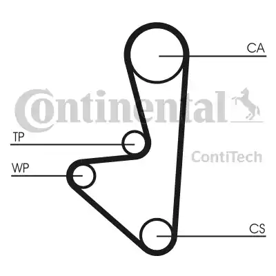 CT1067K1_рем.к-кт ГРМ!\ Citroen C3, Peugeot 206/307 1.4 8V 96>