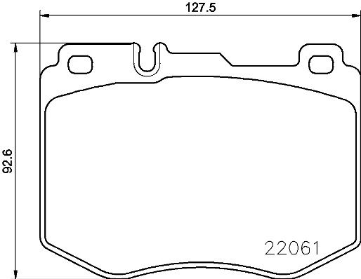 P50120_колодки дисковые передние!\ MB W205/S205 2.0/2.2i/D 14>