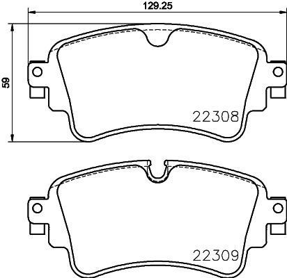 P85154_колодки дисковые задн.!\ Audi A4/A5/Q7 (4M) 15>