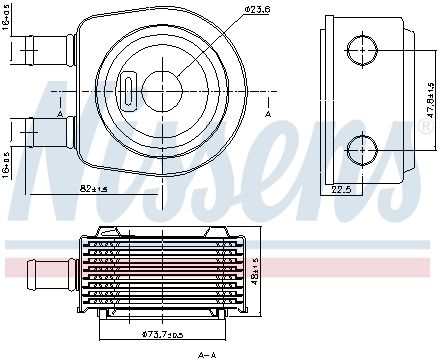 NS90798_радиатор масляный!\RVI KERAX 05>/MAGNUM/PREM 96>,VOLVO FH12/16 05>/FM-7/9/10/12/FL/NH12 99>