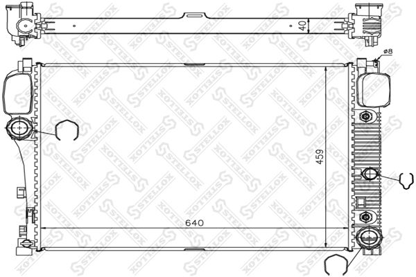 10-25347-SX_радиатор системы охлаждения!\ MB W221 all 05>