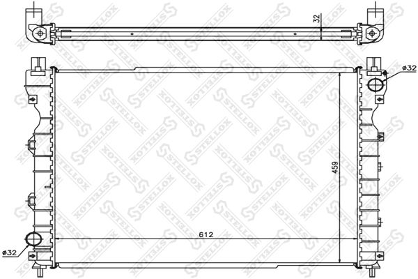 10-26283-SX_радиатор системы охлаждения!\ Rover Freelander II 1.8i/2.5i/2.0TD 00-06