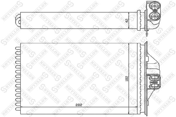 10-35089-SX_радиатор печки!\ Chrysler Voyager, Dodge Caravan All 95>