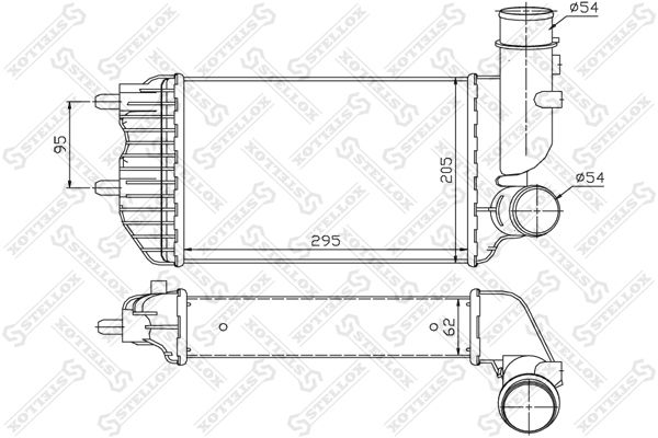 10-40080-SX_интеркулер!\ Fiat Ducato, Peugeot Boxer 1.9TD-2.8HDi 94>