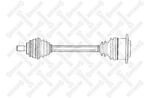 158 1768-SX_привод передний! 510mm ABS, 20579\ VW Sharan 1.8T/2.0/1.9TDi/2.8 96>