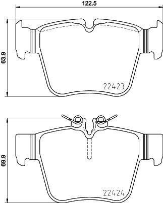 P50133_колодки дисковые задние!\ MB W205,A205,C205 13>