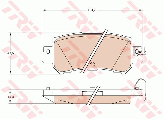 GDB3539_колодки дисковые задние!\ Mazda CX-5 2.0/2.0D 11>