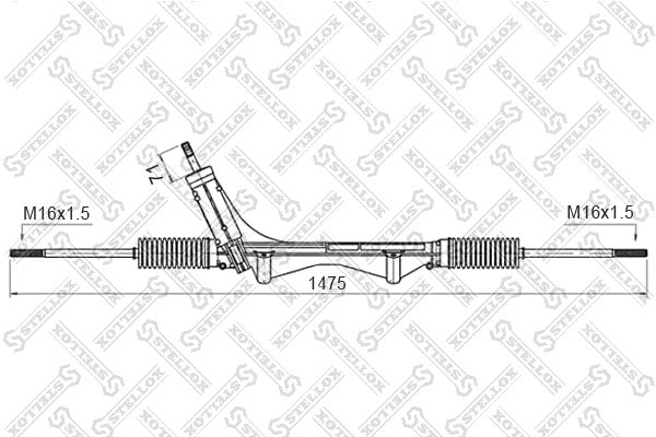 00-35016-SX_рейка рулевая механическая! с рулевыми тягами, 1044659\ Ford Transit all 08/91>