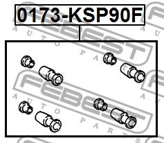 0173KSP90F_рем.к-т диск.торм.!\ Ford Fiesta/Focus/Mondeo/Escort 86>/S-max 07> ATE