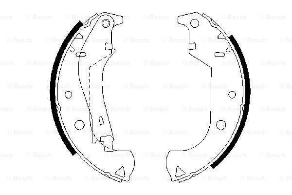 0 986 487 626_=4125.01=4125.00 !колодки барабанные\ Fiat Doblo all 01> с рычажком