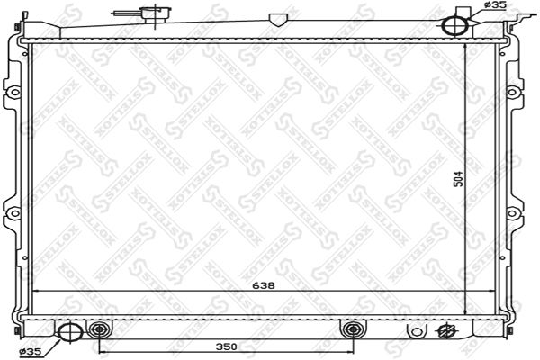 10-25842-SX_радиатор системы охлаждения! МКПП\ Mazda MPV 2.6/3.0 89-98