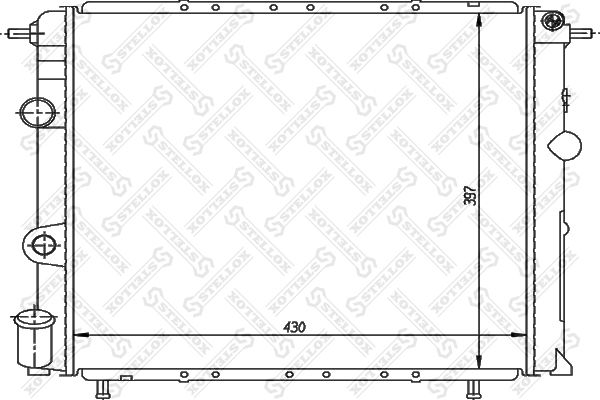 10-26200-SX_радиатор системы охлаждения!\ Renault Megane/Scenic 1.9D 95>