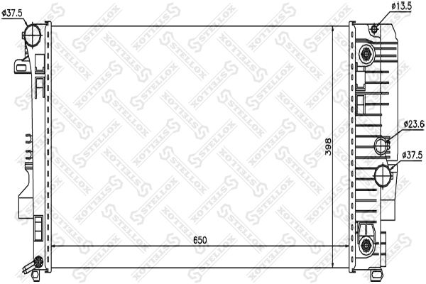 10-26560-SX_радиатор системы охлаждения! АКПП\ MB W639 Viano/Vito 03>