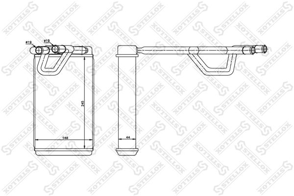 10-35214-SX_радиатор печки!\ Nissan Murano 3.5i 02>/ Navara III/Pathfinder III 2.5dCi 04>