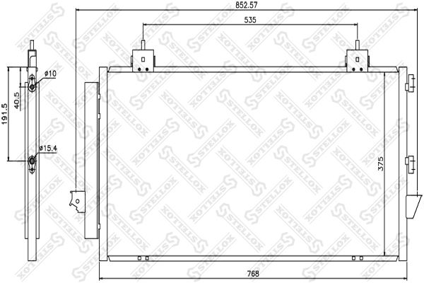 10-45037-SX_=NS94741=AVA TO5281=GR925471[8846042070] !радиатор кониционера\ Toyota Rav 4 1.8/2.0 00>