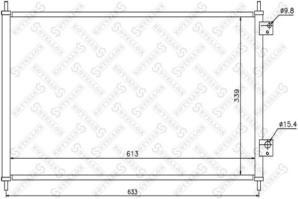 10-45351-SX_радиатор кондиционера!\ Honda Civic 1.4/1.6 01>