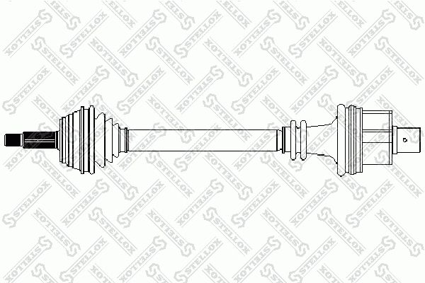 158 1770-SX_привод правый! 747mm, 21721\ Renault Laguna 1.9dTi 97-01