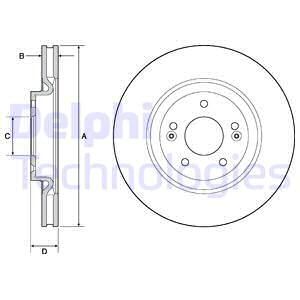 Диск тормозной BG4683C DELPHI BG4683C