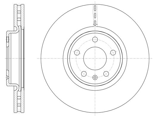 61543.10_диск тормозной передний! \ Audi A4/A5/A6/A7/Q5 2.0-3.0 10>