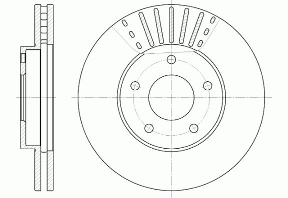 6681.10_диск тормозной передний!\ Nissan Almera/Primera 1.6-2.0/2.2D 00>