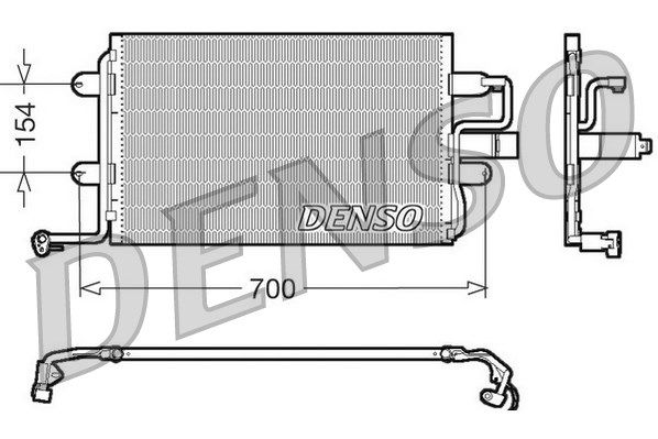 Радиатор кондиционера DENSO DCN32017