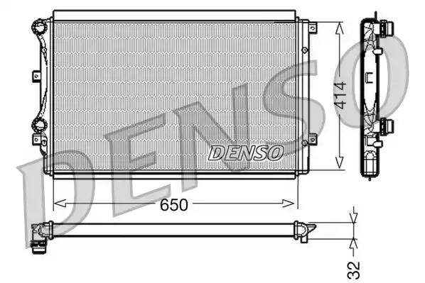 Радиатор основной DENSO DRM32015