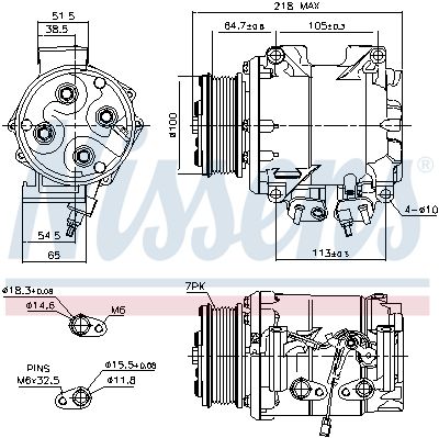 NS89242_компрессор кондиционера!\ Honda Accord 2.0 03>