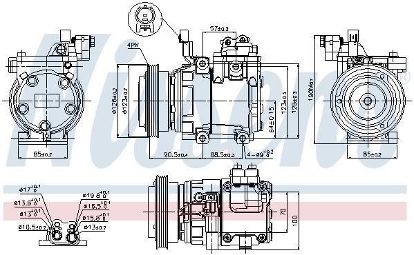 NS89286_компрессор кондиционера!\ Hyundai Tuscon 2.0i 04>