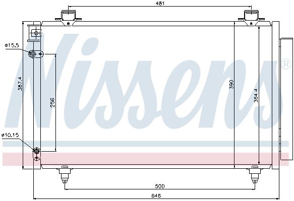 NS940081_[884500F110] !радиатор конд.\ Toyota Corolla Verso 1.6-2.2D-4D 04>