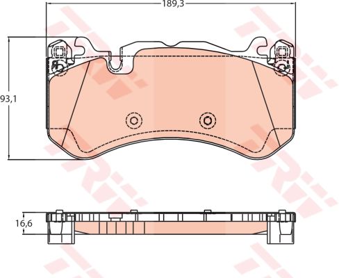 GDB2220_колодки дисковые передние!\ MB E/GLC E213/X253 63 AMG 17>