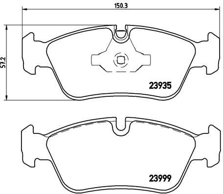 P06035_=384 60 !колодки дисковые п.\ BMW E87/E90/E91 1.8/2.0i/2.0D 04>